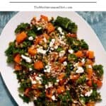 Butternut squash salad pin image 1.