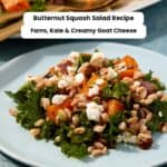 Butternut squash salad pin image 2.