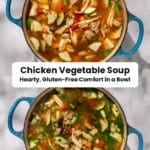 Chicken vegetable soup pin image 3.