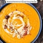Butternut squash soup pin image 2.