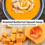 Butternut squash soup pin image 3.