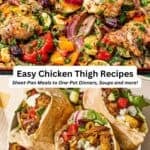 Chicken thigh recipes pin image 3.