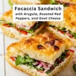 Focaccia sandwich pin image 2.