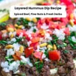 Layered hummus dip pin image 2.