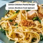 Lemon chicken pasta pin image 2.