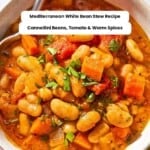 White bean stew pin image 2.