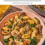 Mushroom gnocchi pin image 1.