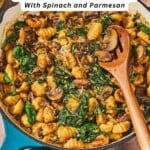 Mushroom gnocchi pin image 2.