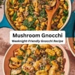 Mushroom gnocchi pin image 3.