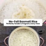 Basmati rice recipe pin image 3.