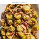 Mediterranean brussels sprouts pin image 1.