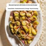 Mediterranean brussels sprouts pin image 2.
