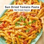 Sun dried tomato pasta pin image 2.