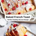Baked french toast pin image 3.