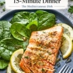 Broiled salmon pin image 1.