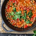 Black eye peas recipe pin image 1.