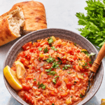 Tomato Rice Soup pin image 1.